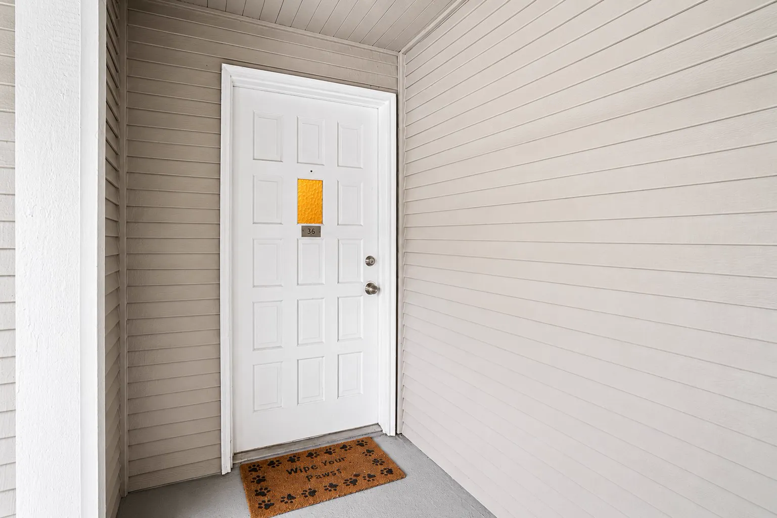 Unit entrance detail
